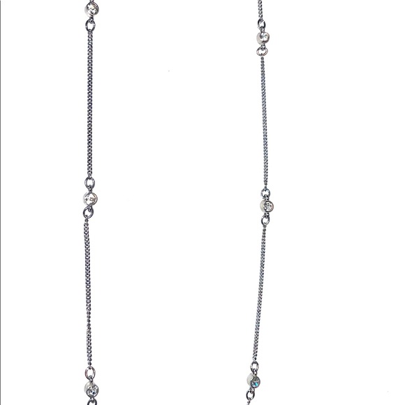 BR Silver Chain w Cubic Zirconia - Picture 3 of 4